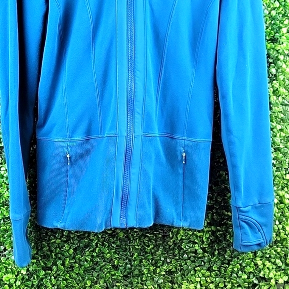 Athleta Womens Full Zip Hooded  Lightweight Jacket Blue Size Extra Small - Picture 3 of 11